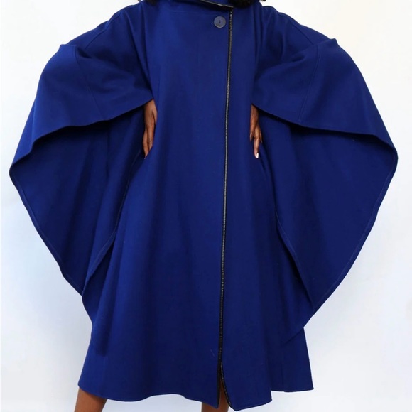 Jackets & Blazers - Vintage Royal blue drama coat